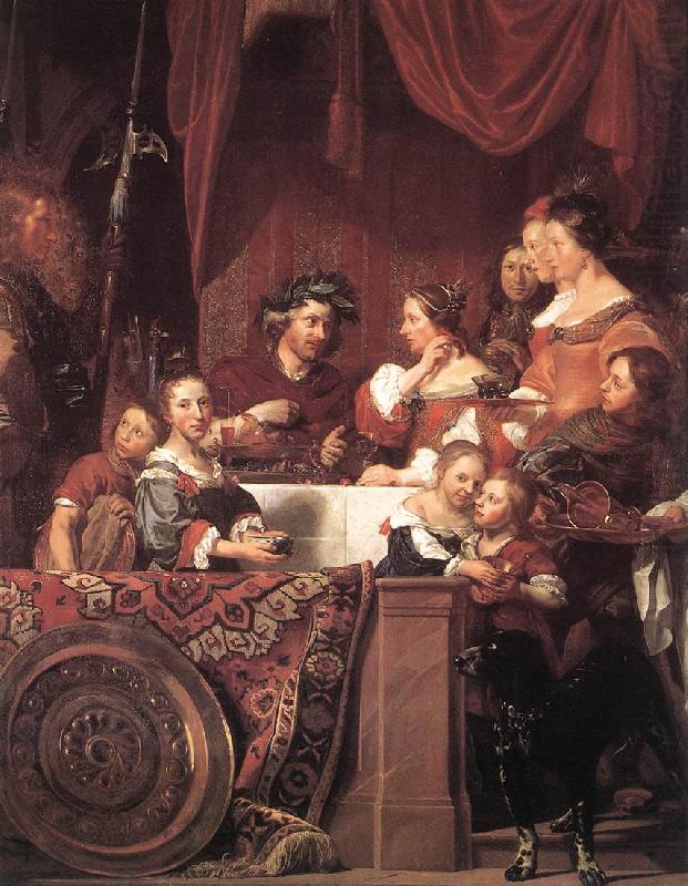 BRAY, Jan de The de Bray Family (The Banquet of Antony and Cleopatra) dg china oil painting image